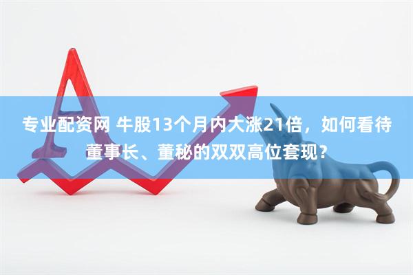 专业配资网 牛股13个月内大涨21倍，如何看待董事长、董秘的双双高位套现？